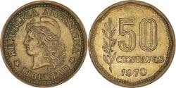 Coin, Argentina, 50 Centavos, 1970
