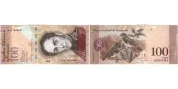 Venezuela, 100 Bolivares, 2015-06-23, AU(55-58)