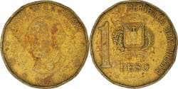 Coin, Dominican Republic, Peso, 1992