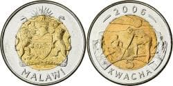 Malawi, 5 Kwacha, 2006, Bi-Metallic, , KM:57