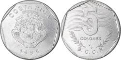 Costa Rica, 5 Colones, 1985