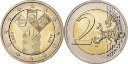 Estonia, 2 Euro, 100th Anniversary of the Baltic States, 2018, Vantaa