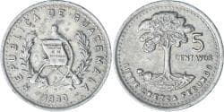 Guatemala, 5 Centavos, 1990