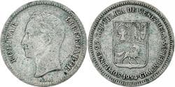 Venezuela, 25 Centimos, 1954, Philadelphia, Silver, , KM:35