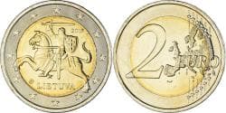 Lithuania, 2 Euro, 2015, , Bi-Metallic, KM:212