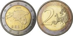 Estonia, 2 Euros, 2011, Vantaa, Bi-Metallic,
