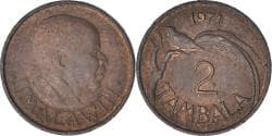 Malawi, 2 Tambala, 1971