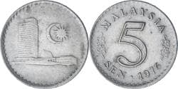 Malaysia, 5 Sen, 1976