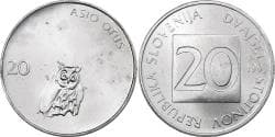 Slovenia, 20 Stotinov, 1993, Aluminum, , KM:8