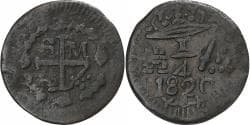 Colombia, 1/4 Réal, 1820, Santa Marta, Copper, , KM:B4