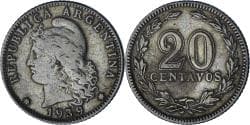 Argentina, 20 Centavos, 1939
