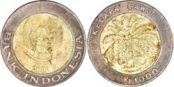 Coin, Indonesia, 1000 Rupiah, 2000