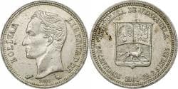 Venezuela, 50 Centimos, 1960, Paris, Silver, , KM:36a