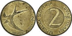 Slovenia, 2 Tolarja, 1996