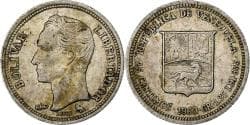 Venezuela, 25 Centimos, 1960, Silver, , KM:35a
