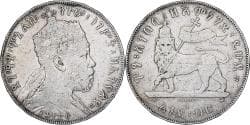 Ethiopia, Menelik II, Birr, 1897, Paris, Silver, , KM:5