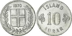 Coin, Iceland, 10 Aurar, 1970