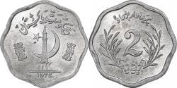 Pakistan, 2 Paisa, 1975, Aluminum, , KM:34