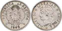 Coin, Argentina, 10 Centavos, 1882, , Silver, KM:26