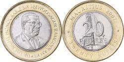 Mauritius, 20 Rupees, 2007, Bi-Metallic, , KM:66