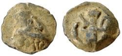 Nabataean Kingdom, Aretas III, 87 - 62 B.C. lead.RARE