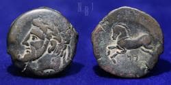 KINGS of NUMIDIA: Massinissa or Micipsa. 203-148 BC or 148-118 BC. Æ Unit, 18gm.