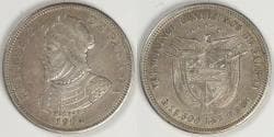 PANAMA - Republic, 1904, 25 Centésimos, Choice EF