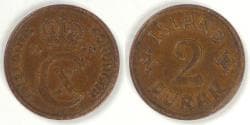 ICELAND - Kingdom, Christian X, 1938 ♥N; GJ, 2 Aurar, Choice EF