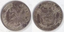 PANAMA - Republic, 1904, 5 Centésimos, Choice Extra Fine