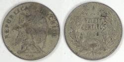 CHILE - Republic, 1908 So, 20 Centavos, Very Fine / Extra Fine