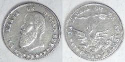 BOLIVIA - Republic, 1865, ½ Sol (1/16 Melgarejo), Extra Fine