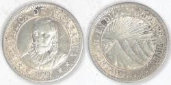 NICARAGUA - Republic, 1927, 10 Centavos, Choice EF / AU