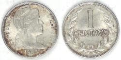 COLOMBIA - Republic, 1956 Centavo, Brilliant Uncirculated