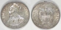 PANAMA - Republic, 1904, 50 Centésimos, Choice EF / AU