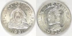 HONDURAS - Republic, 1931 Lempira, Choice AU
