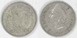 DOMINICAN REPUBLIC, 1937, 5 Centavos, Choice VF