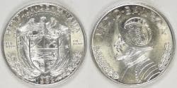 PANAMA - Republic, 1962, ½ Balboa, Choice BU