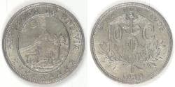 BOLIVIA - Republic, 1939, 10 Centavos, Choice AU