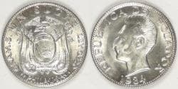 ECUADOR - Republic, 1934, Sucre, Choice BU