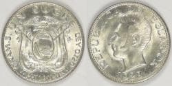 ECUADOR - Republic, 1928, Sucre, Brilliant Uncirculated