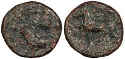 Cyprus Kition Pumiathon ca. 362-312 B.C. AE15 Near VF