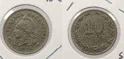 ARGENTINA: 1918 10 Centavos