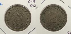 PANAMA: 1907 2 1/2 Centesimos