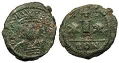 Maurice Tiberius 582-602 AD Decanummium Constantine in Numidia mint (?) VF