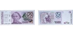 Argentina Federal Republic 1989 50 Australes Paper UNC P 326 Bottero 2827 to 2834