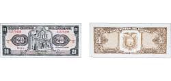 Ecuador Republic 1988 20 Sucres Paper UNC P 121A