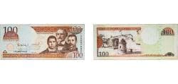 Dominican Republic Fourth Republic 2006 100 Pesos Oro Paper AU P 177
