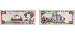 Nicaragua Republic 1985 1000 Cordobas Paper UNC P 156