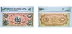 Argentina Federal Republic 1869 10 Pesos (Bolivianos) Paper Choice Uncirculated 63 Pick S1784r