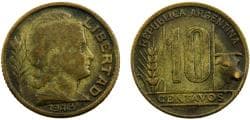 Argentina Federal Republic 1948 10 Centavos